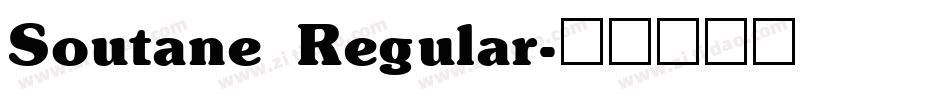 Soutane Regular字体转换